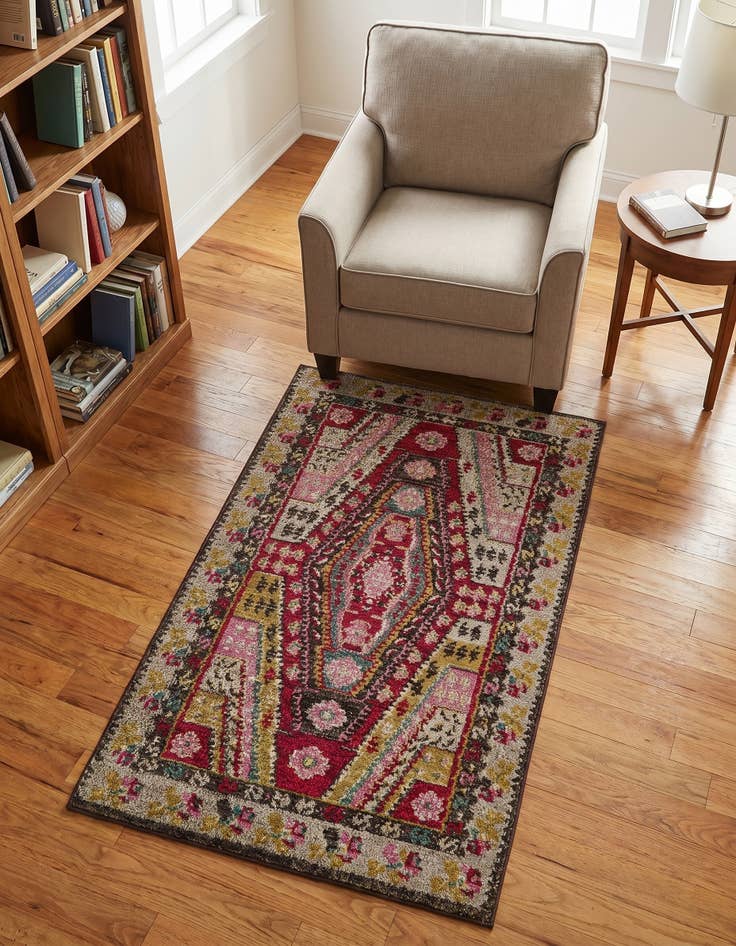 Detail image of 3' 3 x 5' 3 Washable Santa Fe Rug