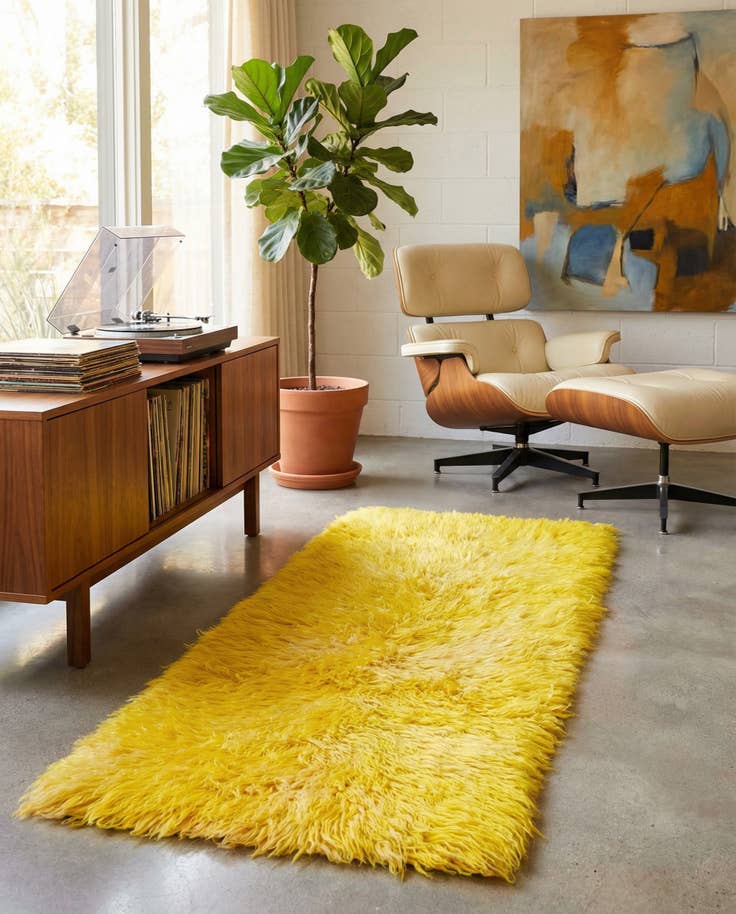 Detail image of 2' 3 x 5' Hand Knotted Moroccan Wool Runner Rug
