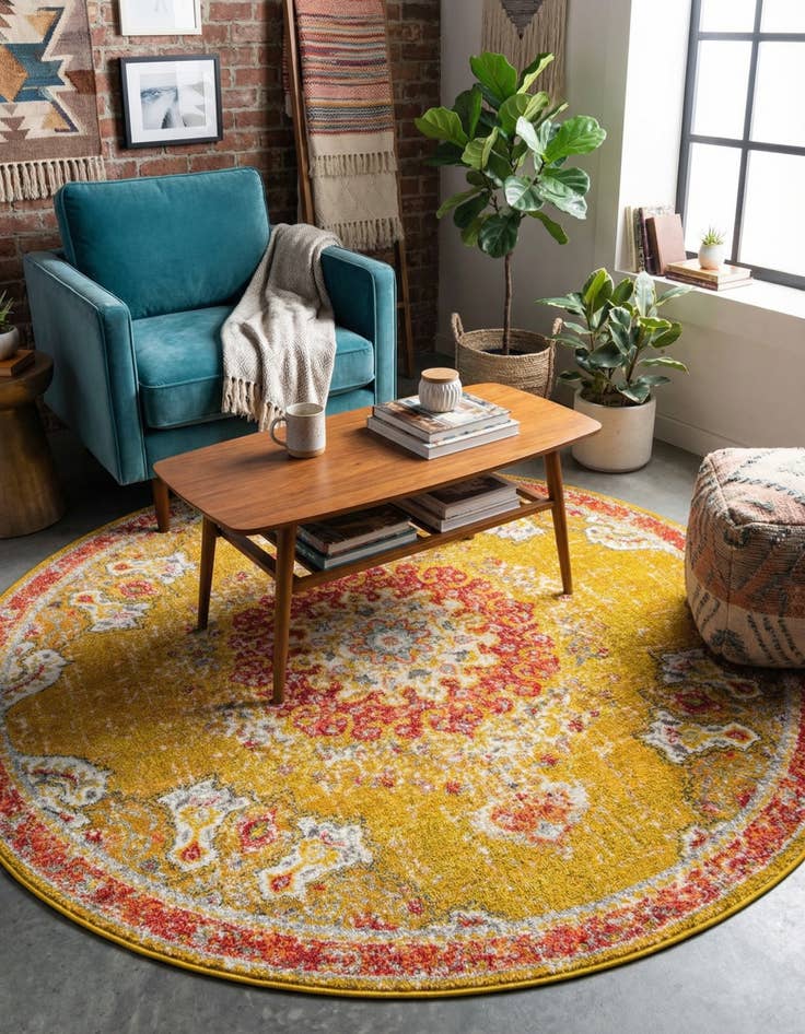 Detail image of 6' x 6' Madeline Round Rug