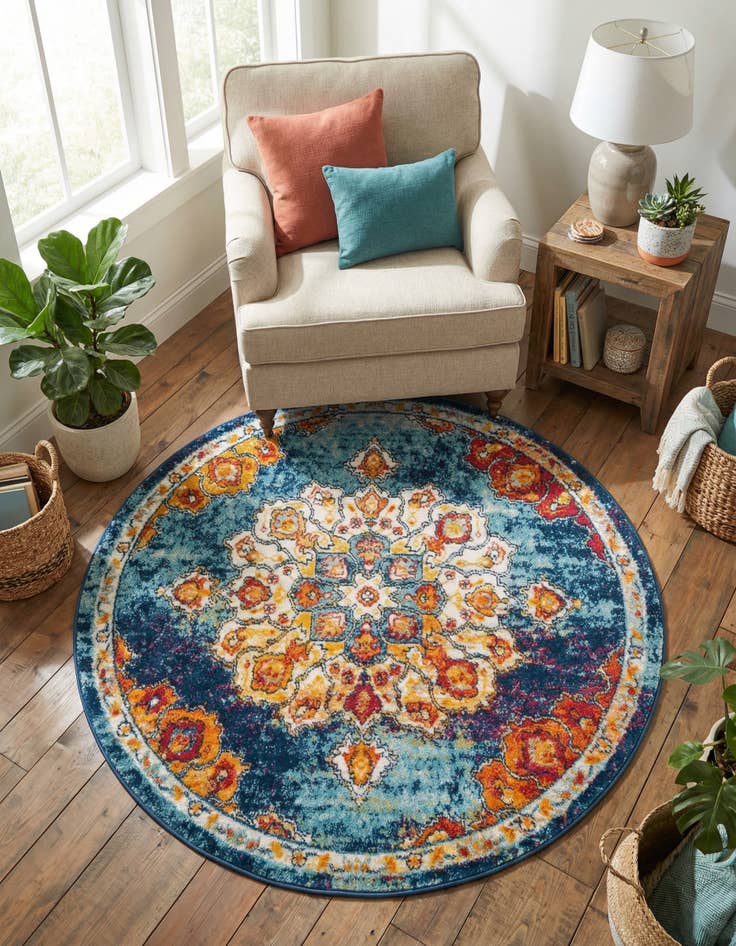 Detail image of 5' x 5' Parker Round Rug