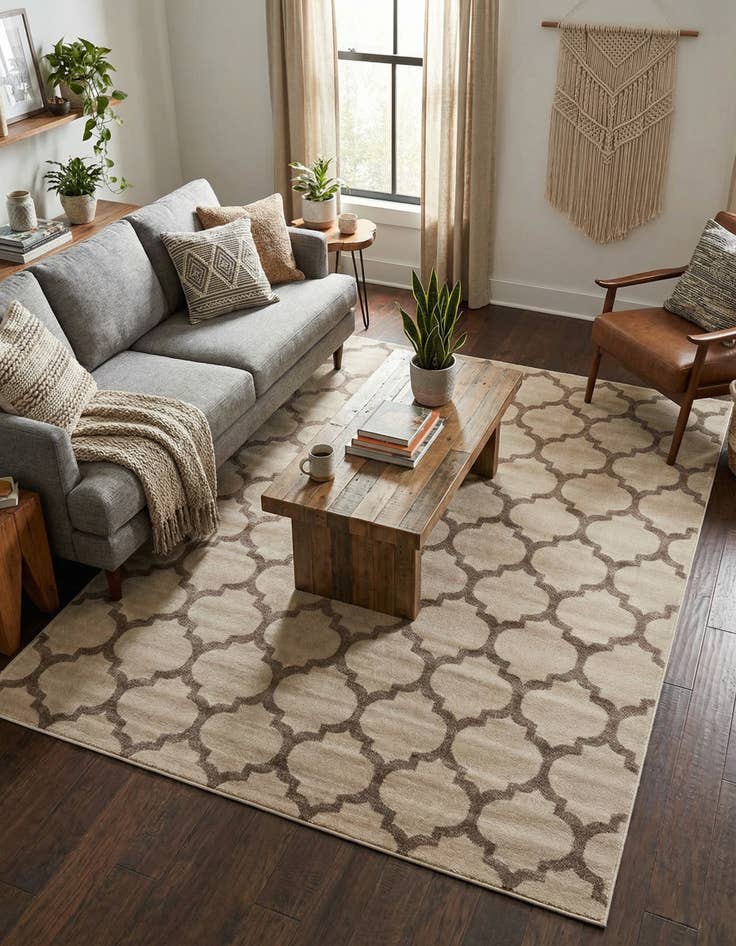 Detail image of 7' 10 x 10' Lattice Rug