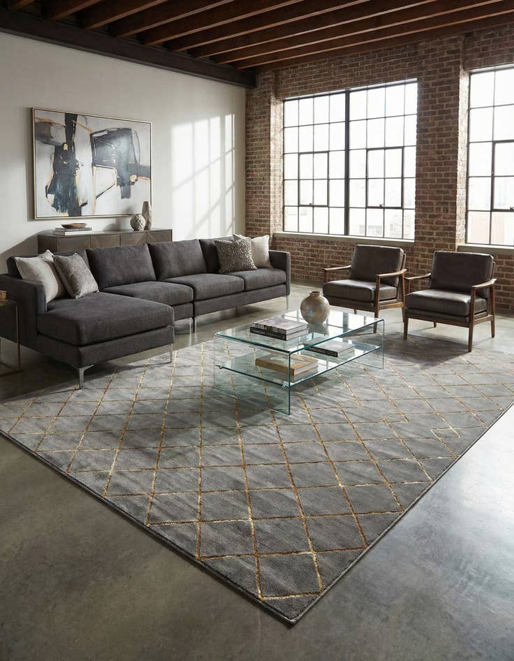 Detail image of 10' x 13' Vogue Geo Rug