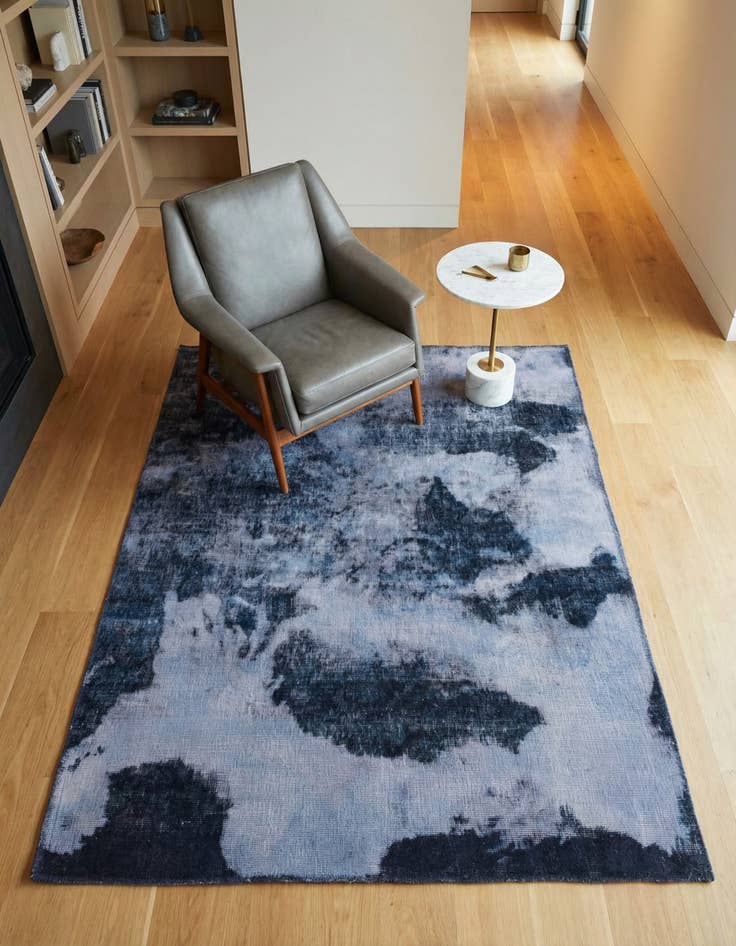 Detail image of 4' 4 x 5' 7 Hand Knotted Ultra Vintage Persian Wool Rug