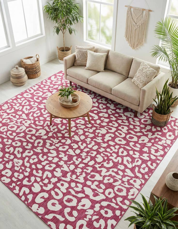 Detail image of 10' x 10'  Washable Safari Indoor / Outdoor Square Rug