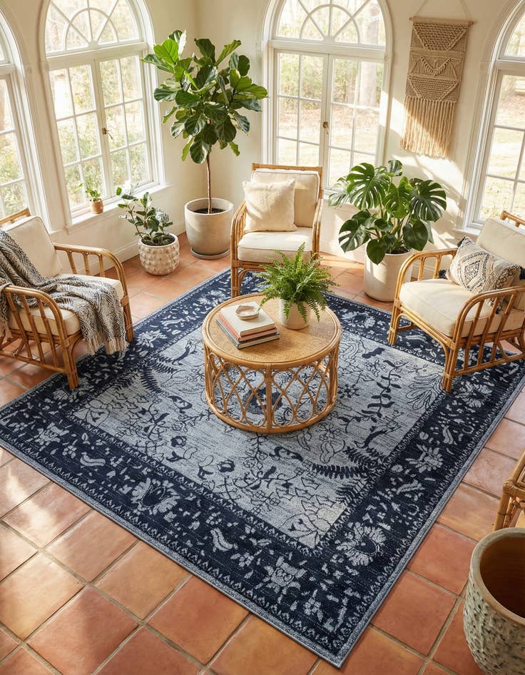 Detail image of 7' 10 x 7' 10 Miranda Square Rug