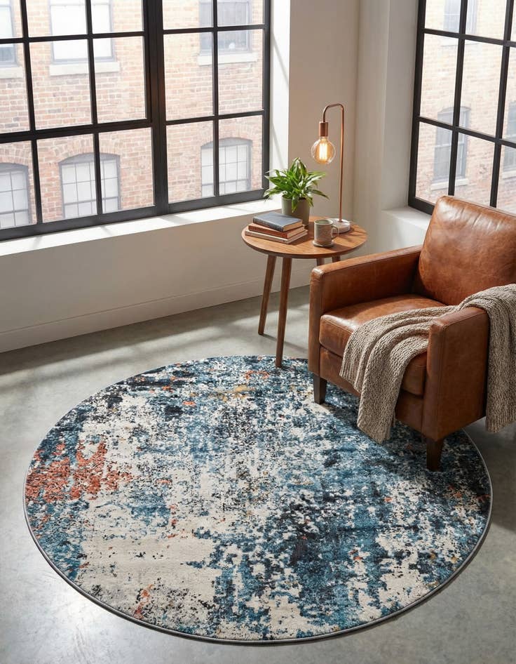 Detail image of 6' x 6' Leipzig Round Rug