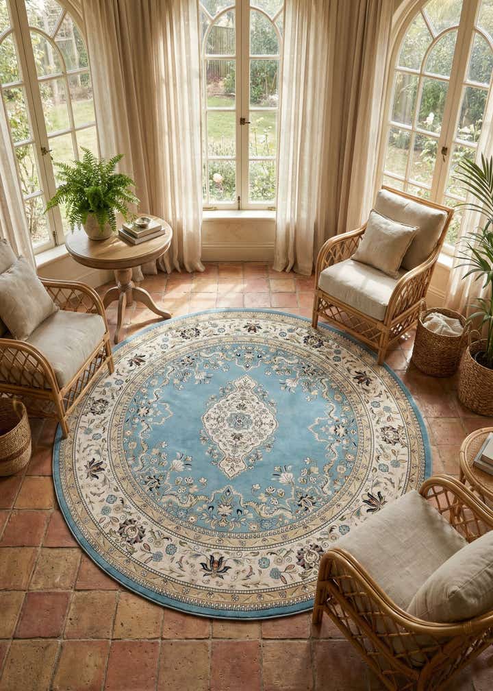 10' x 10' Nain Design Round Rug