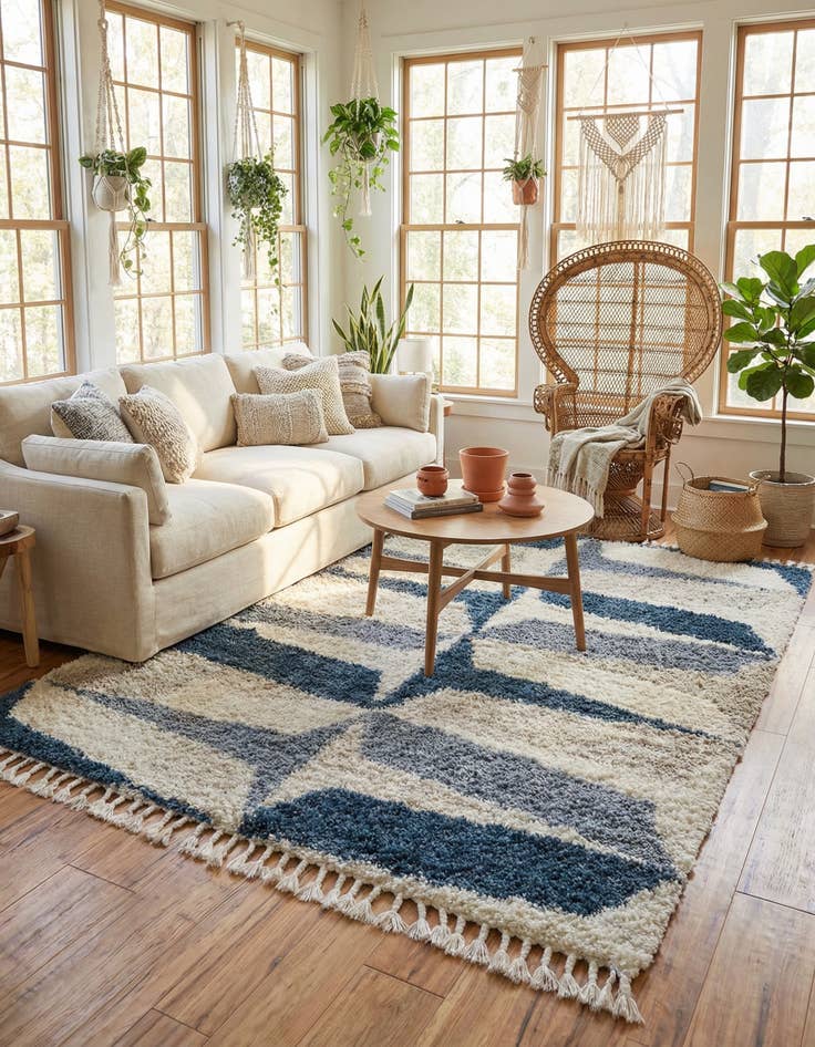 Detail image of 8' x 10' Athena Shag Rug