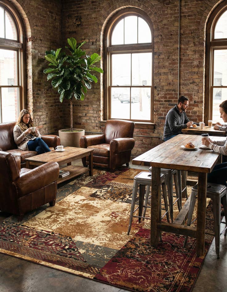 Detail image of 9' x 12' Coffee Shop Rug