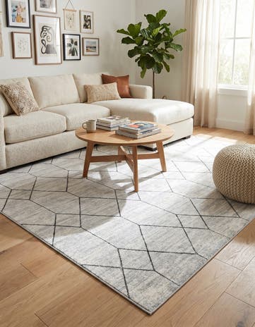 8' x 10' Lattice Trellis Rug