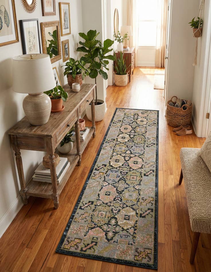 Detail image of 2' x 8' Kamala Washable Runner Rug