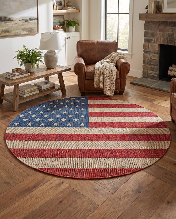 Detail image of 6' 7 x 6' 7 Easy-Clean Jill Zarin Indoor / Outdoor Round Rug