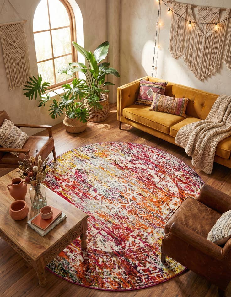 Detail image of 7' 10 x 7' 10 Arlington Round Rug