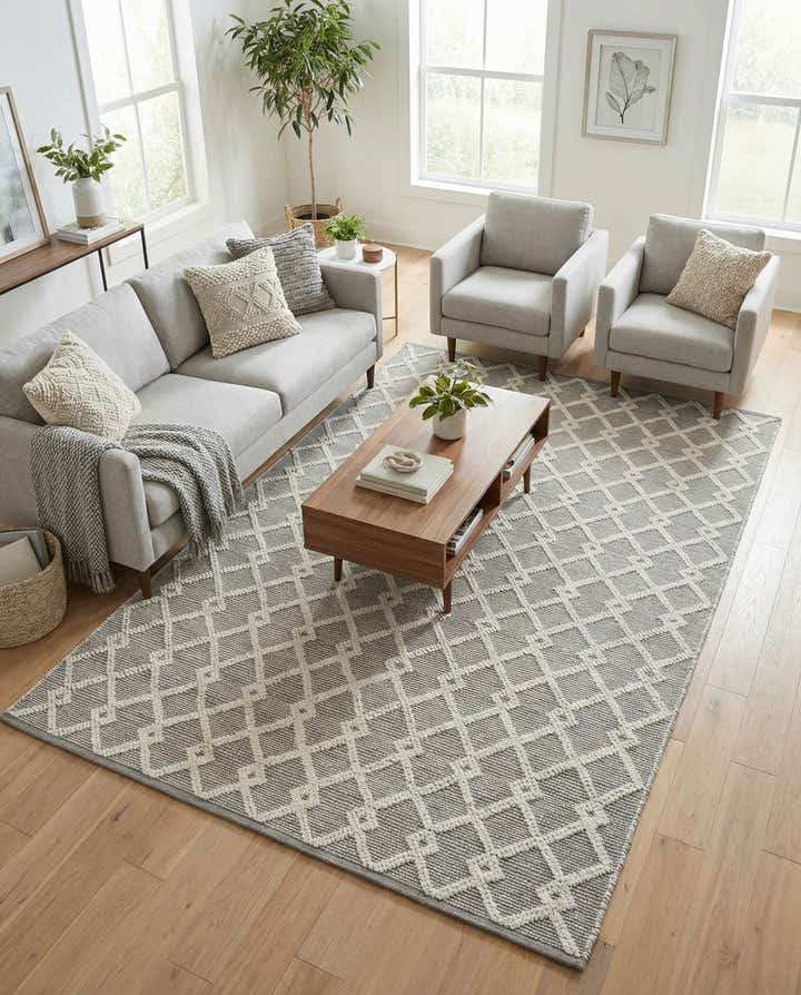 6' 1 x 9' Hand Knotted Jill Zarin Dorset Rug