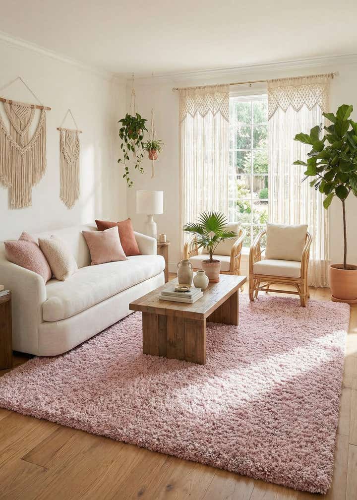 9' 10 x 13' Soft Solid Shag Rug