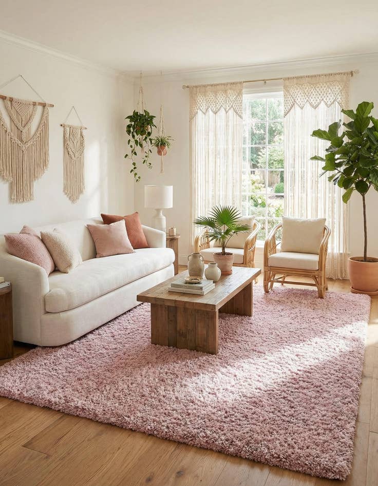 Detail image of 9' 10 x 13' Soft Solid Shag Rug