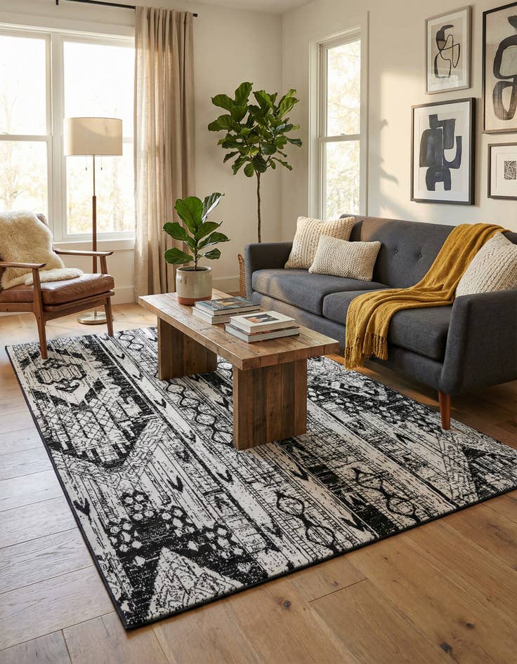 Detail image of 5' 3 x 8' Oregon Rug