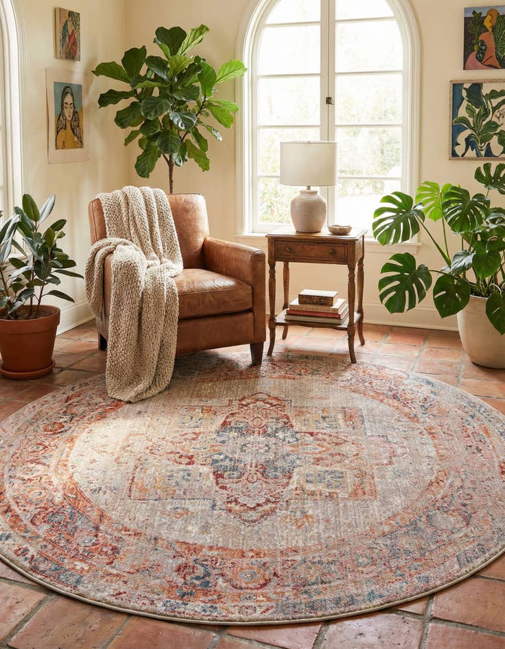 Detail image of 6' x 6' Noble Round Rug