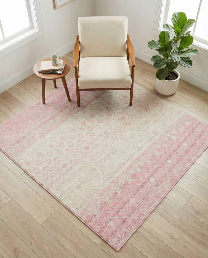 5' 3 x 5' 3 Moroccan Trellis Square Rug