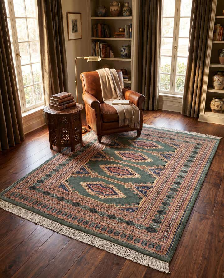 4' 2 x 5' 6 Hand Knotted Bokhara Oriental Rug