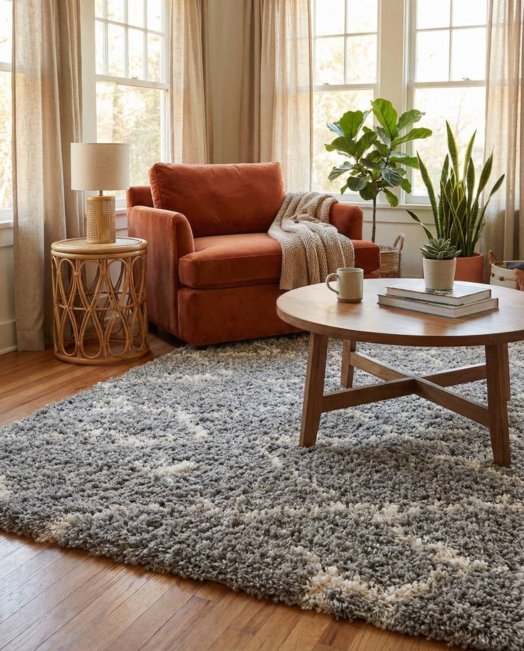 Detail image of 5' x 8' Infinity Shag Rug