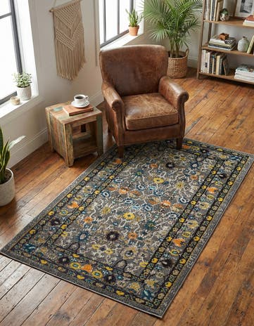 3' 3 x 5' 3 Washable Fleur Rug