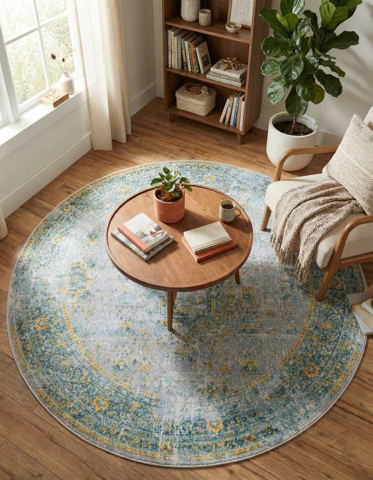 Detail image of 5' 5 x 5' 5 Santiago Round Rug