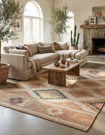 10' x 14' 1 Hand Woven Kilim Jute Rug