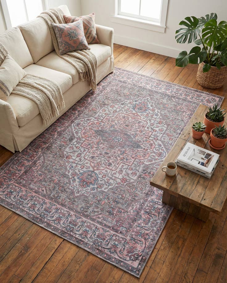 Detail image of 5' 3 x 8' Washable Mangata Rug