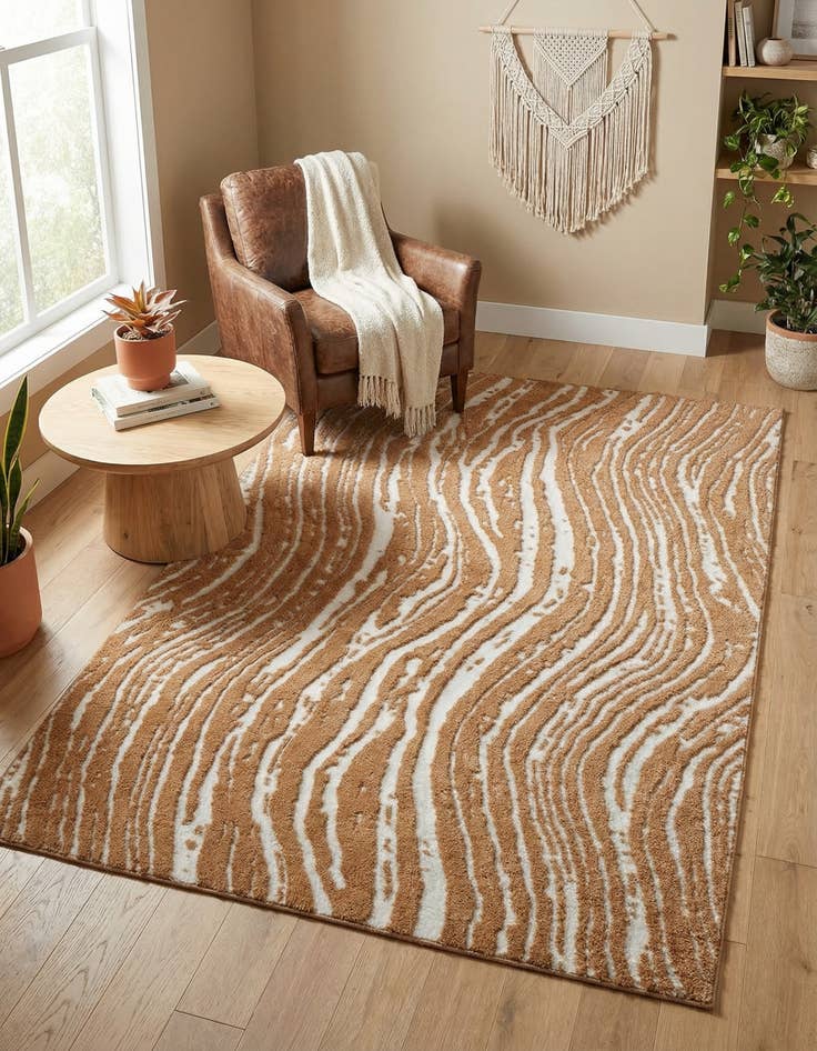 Detail image of  6' x 9' Sepia Rug