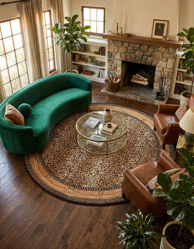 Detail image of 12' x 12' Safari Round Rug