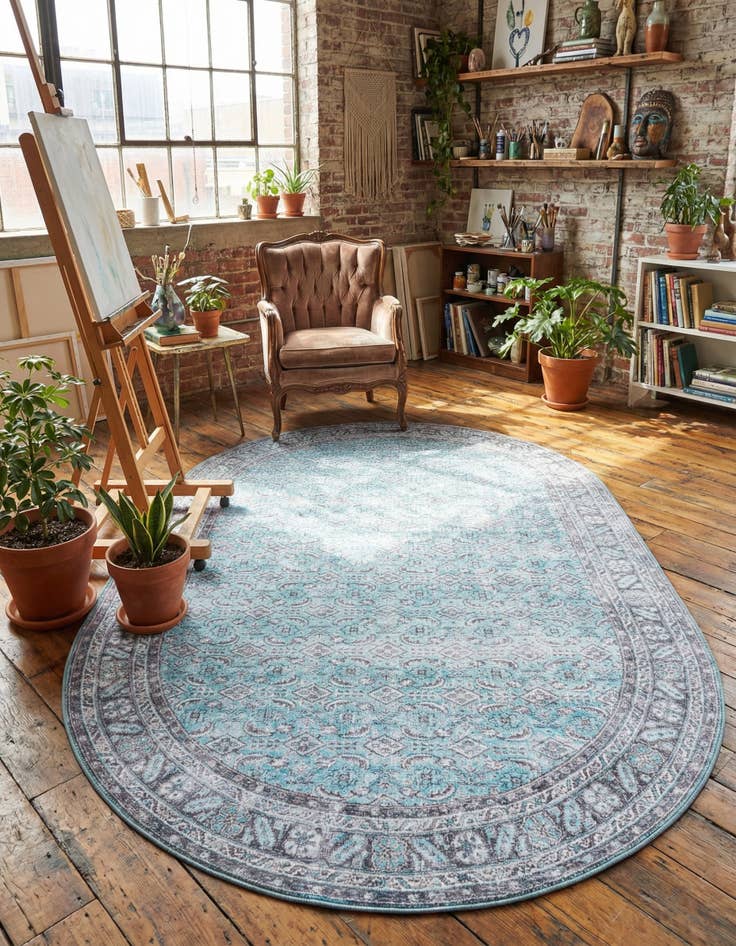 Detail image of 5' x 8' Timeless Oval Rug