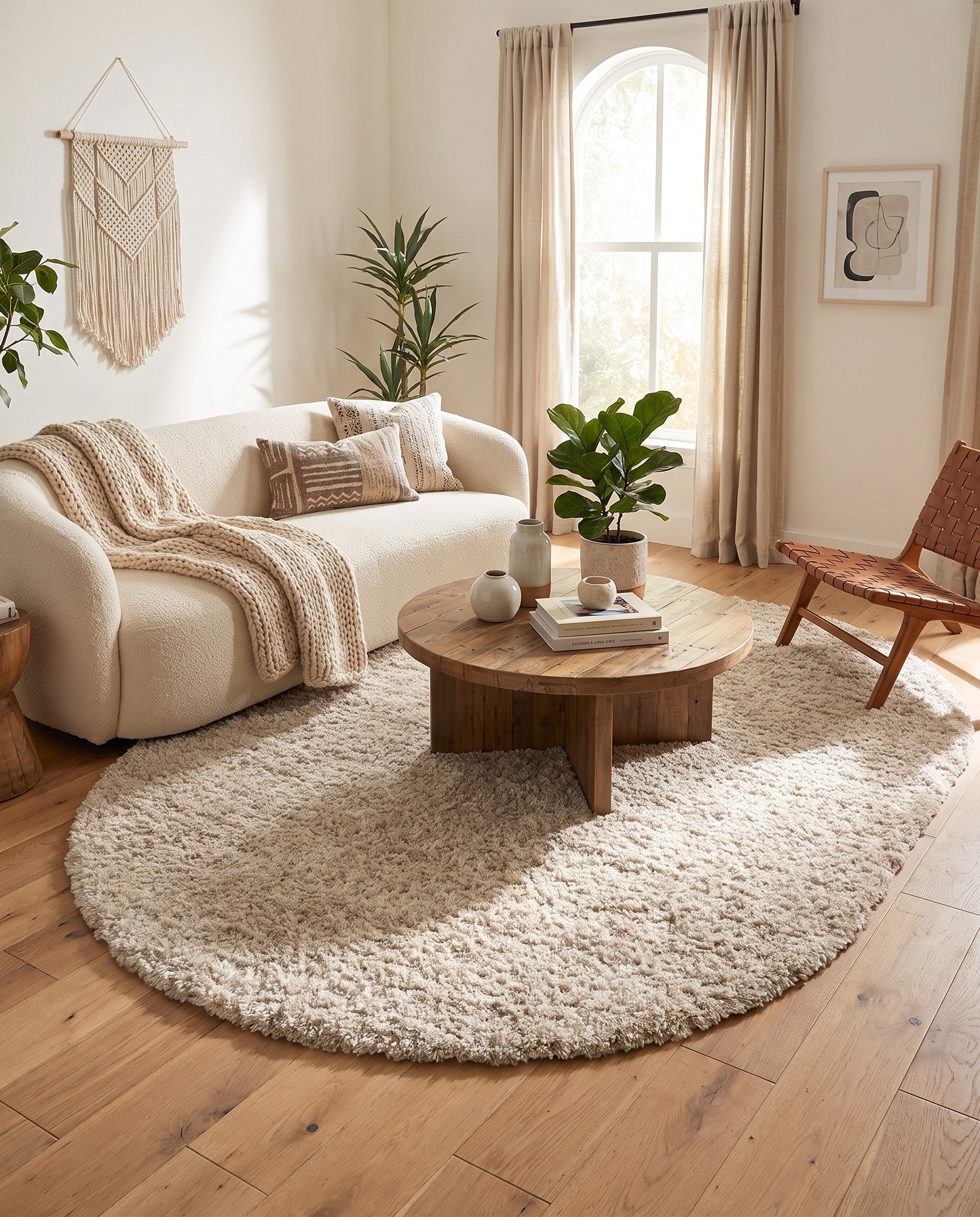 215cm x 305cm Lagom Shag Oval Rug