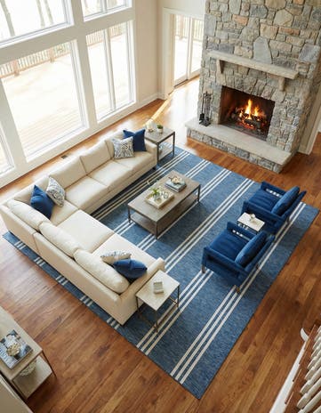 13' x 13' Easy-Clean Jill Zarin Anguilla Indoor / Outdoor Square Rug