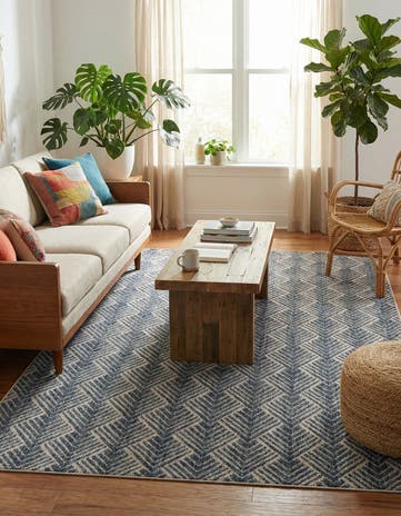 5' 3 x 7' Eco Trellis Rug