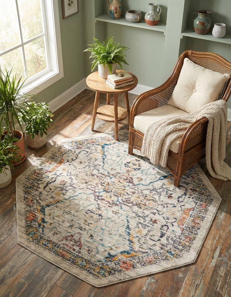 Detail image of  4' x 4' Lola Octagon Rug