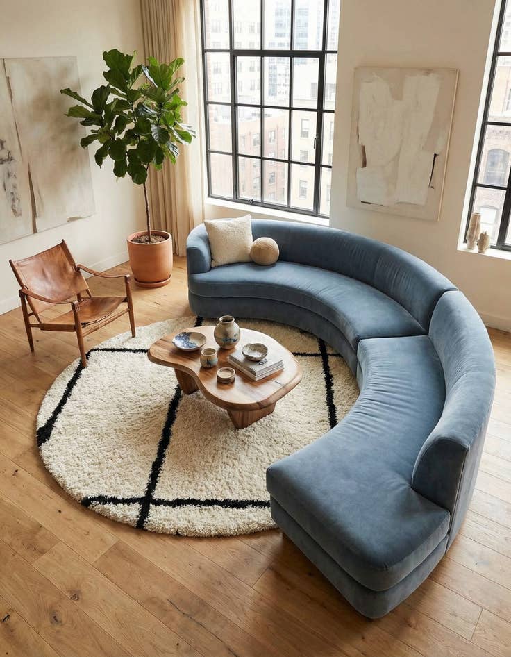 Detail image of 10' x 10' Infinity Shag Round Rug