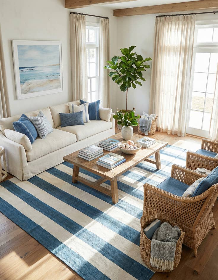 Detail image of 10' x 14' 1 Hand Woven Jill Zarin Hamptons Rug