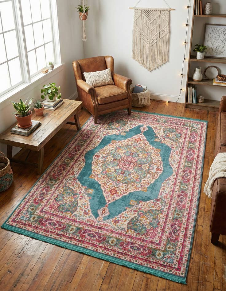 Detail image of 5' 5 x 8' Santiago Rug