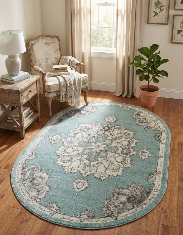 Detail image of 5' x 8' Parker Oval Rug