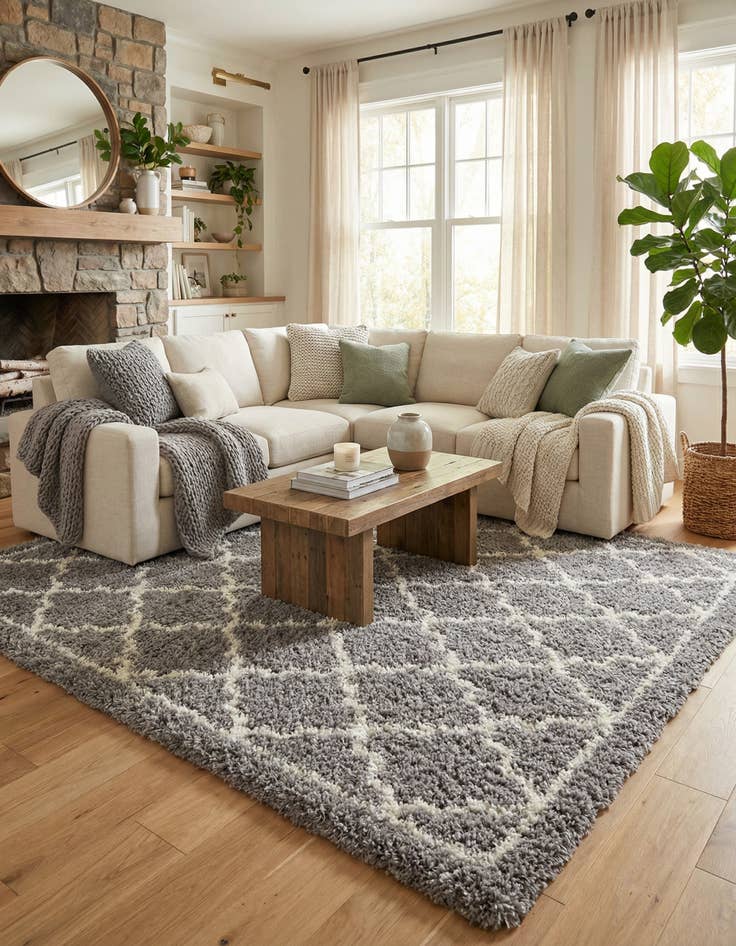 Detail image of 8' x 10' Infinity Shag Rug