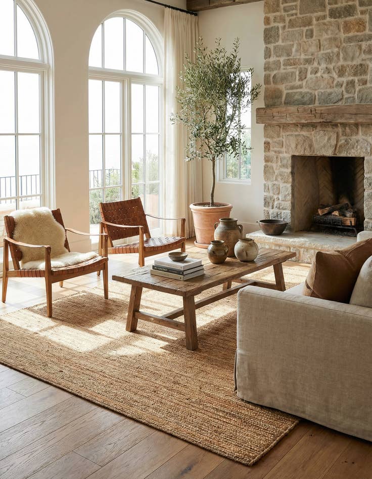 Detail image of 9' x 12'  Hand Braided Jute Luxe Rug