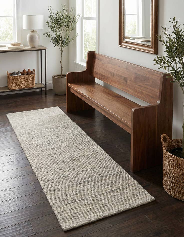 Detail image of 2' x 5' 1  Hand Woven Jill Zarin English Manor Farmhouse Wool Runner Rug