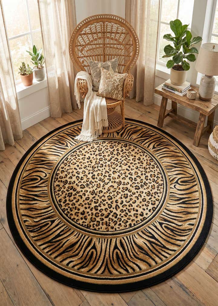 6' 1 x 6' 1 Safari Round Rug