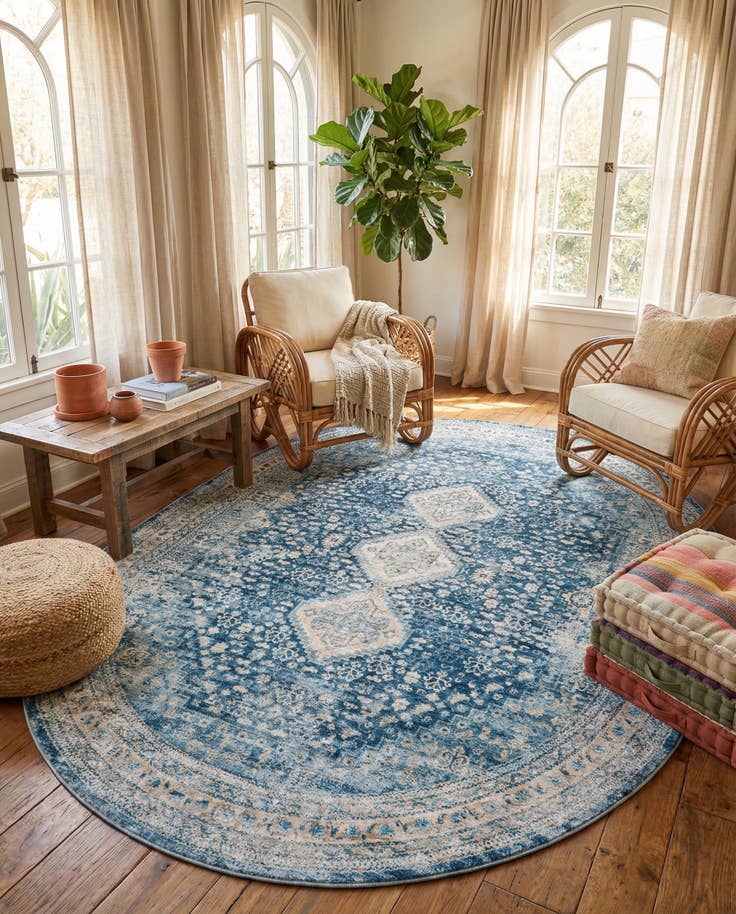 Detailfoto van 240cm x 310cm Newport Ovaal Vloerkleed