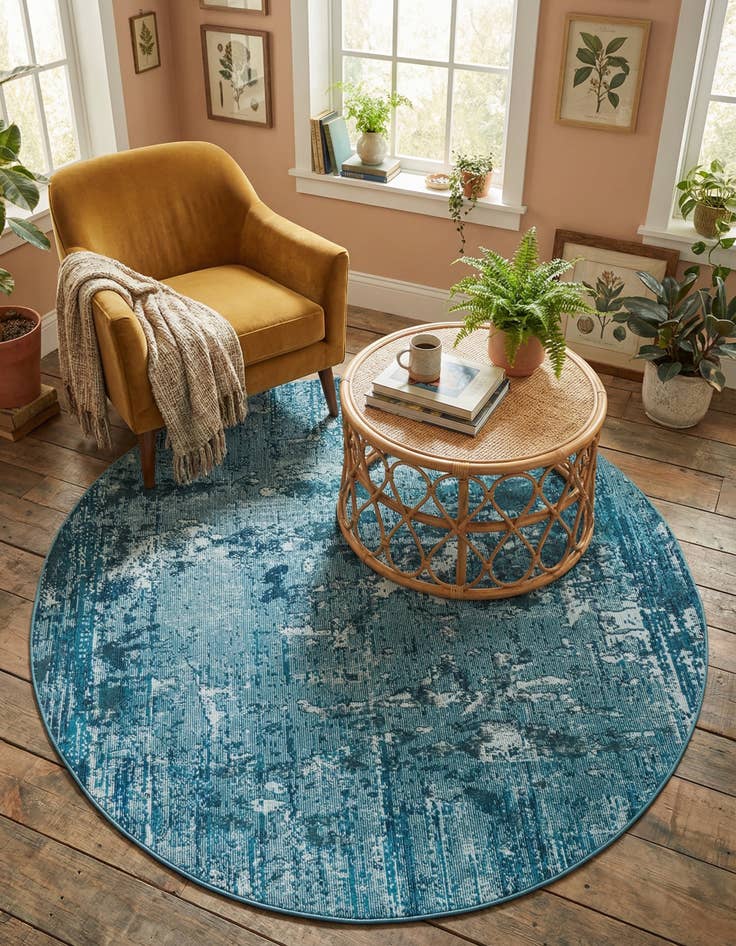 Detail image of 7' x 7' Starlight Round Rug