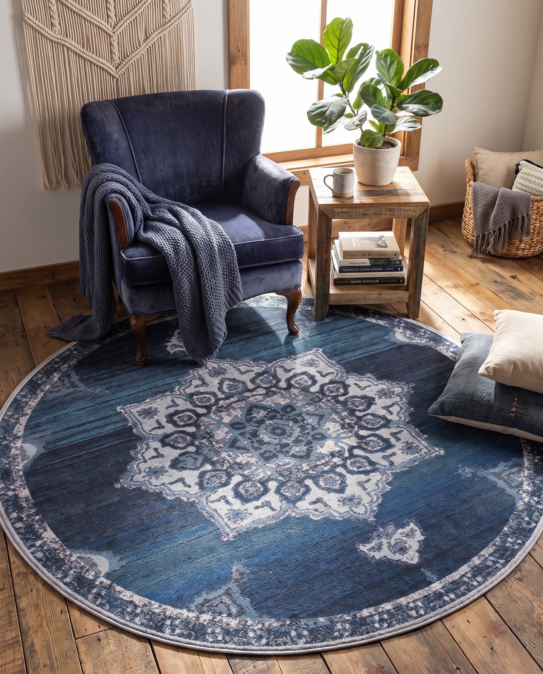 185cm x 185cm Renaissance Round Rug