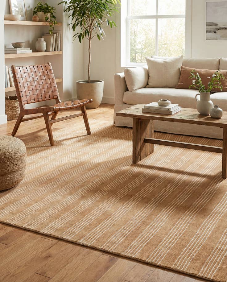 Detail image of 7' 10 x 10' Jill Zarin Striped Wool Rug