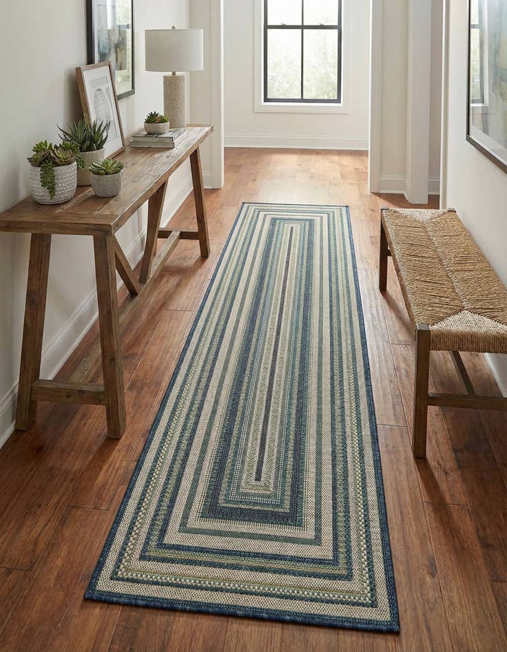 Detail image of 2' 7 x 12'  Washable Baja Indoor / Outdoor Runner Rug