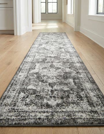 Gray Monte Carlo Runner Rug
